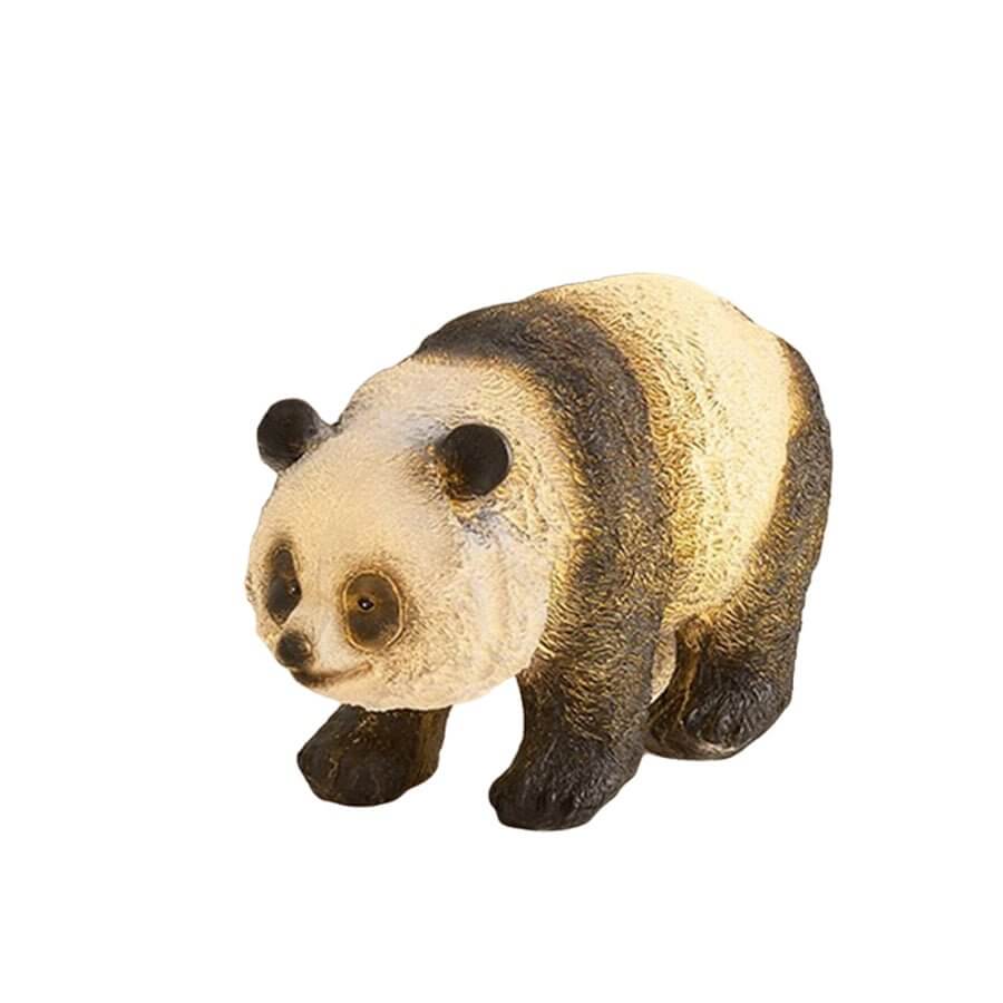 solar lifelike panda and bamboo garden animal lamp modern outdoor lawn decor