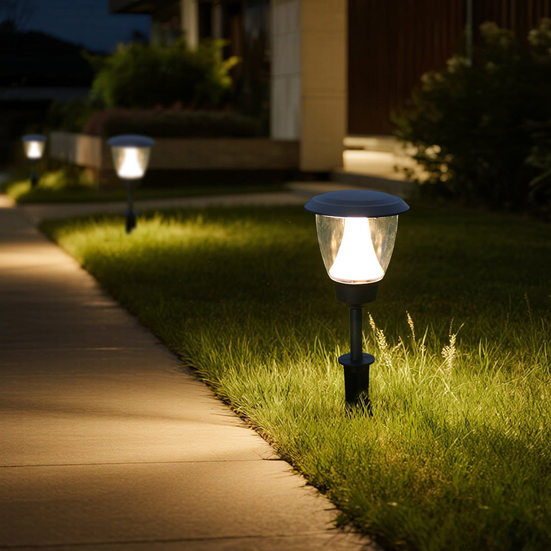 Minimalist Outdoor Path Light — Die-Cast Aluminum, 8W OSRAM LED, 3000K, IP65 Weatherproof, Black