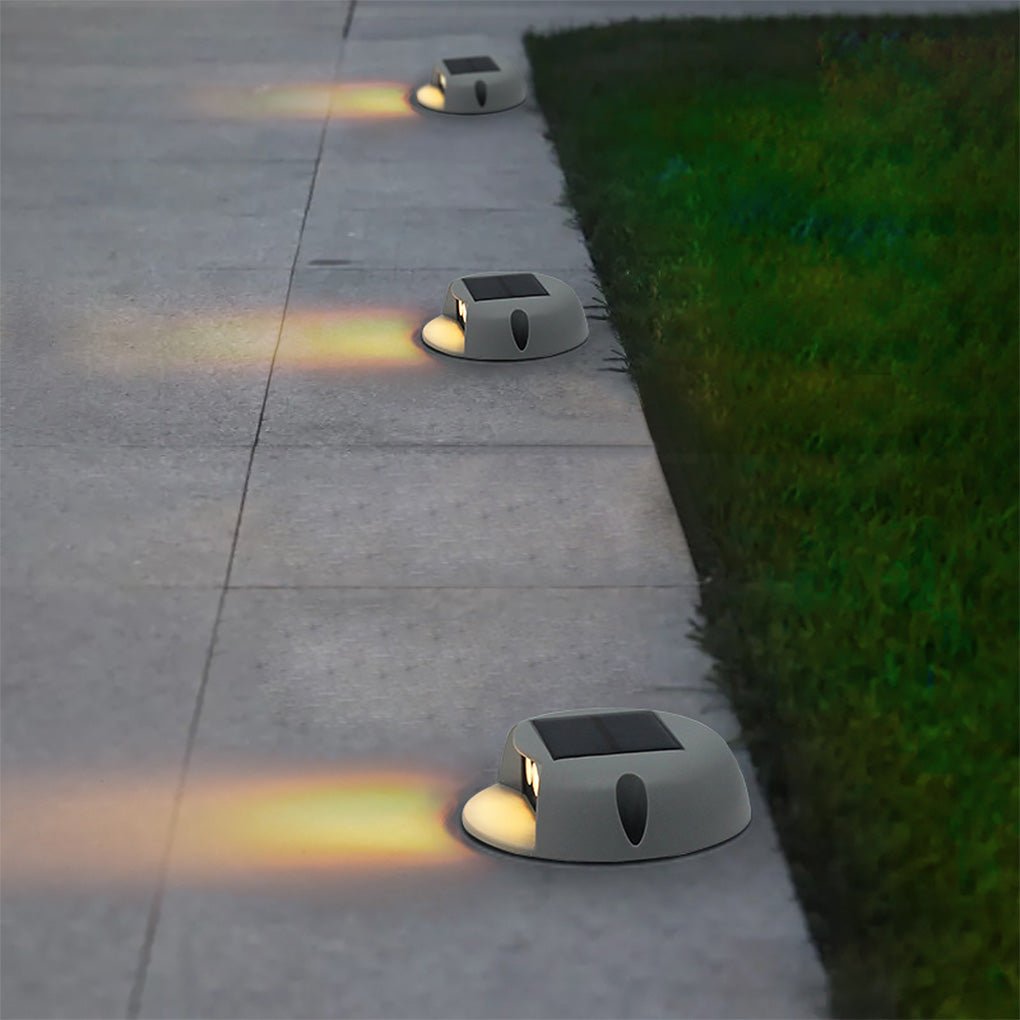 Solar Outdoor Step & Deck Light — ABS and Glass, LED 2W, IP65 Weatherproof, Warm White / Daylight