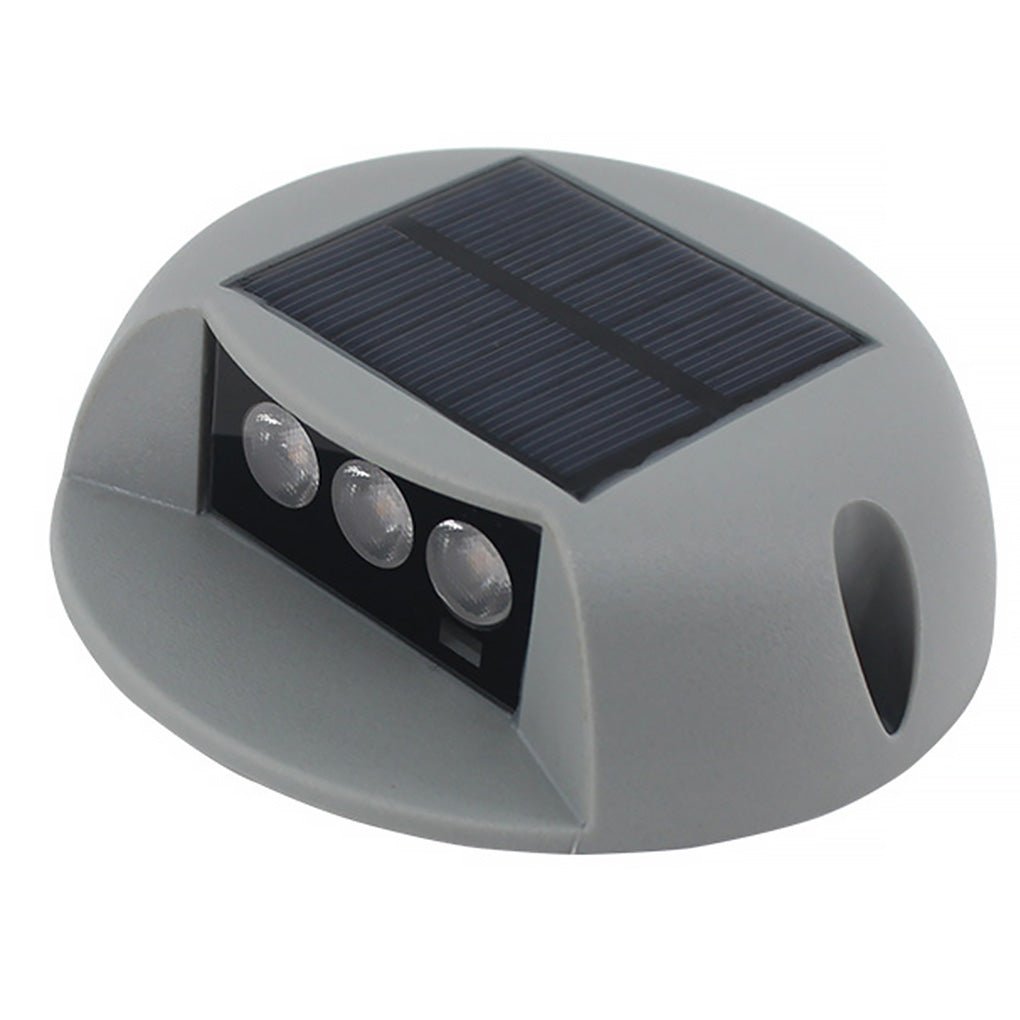 Solar Outdoor Step & Deck Light — ABS and Glass, LED 2W, IP65 Weatherproof, Warm White / Daylight