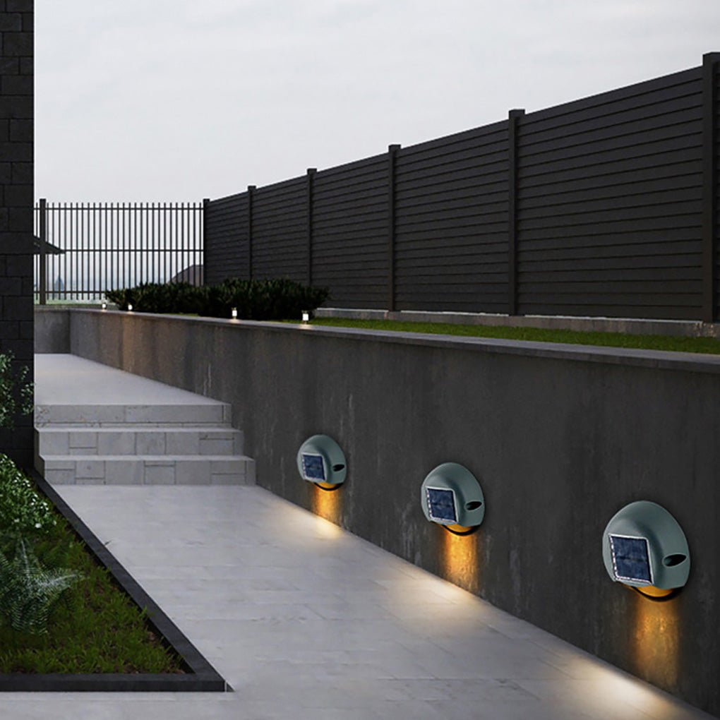 Solar Outdoor Step & Deck Light — ABS and Glass, LED 2W, IP65 Weatherproof, Warm White / Daylight