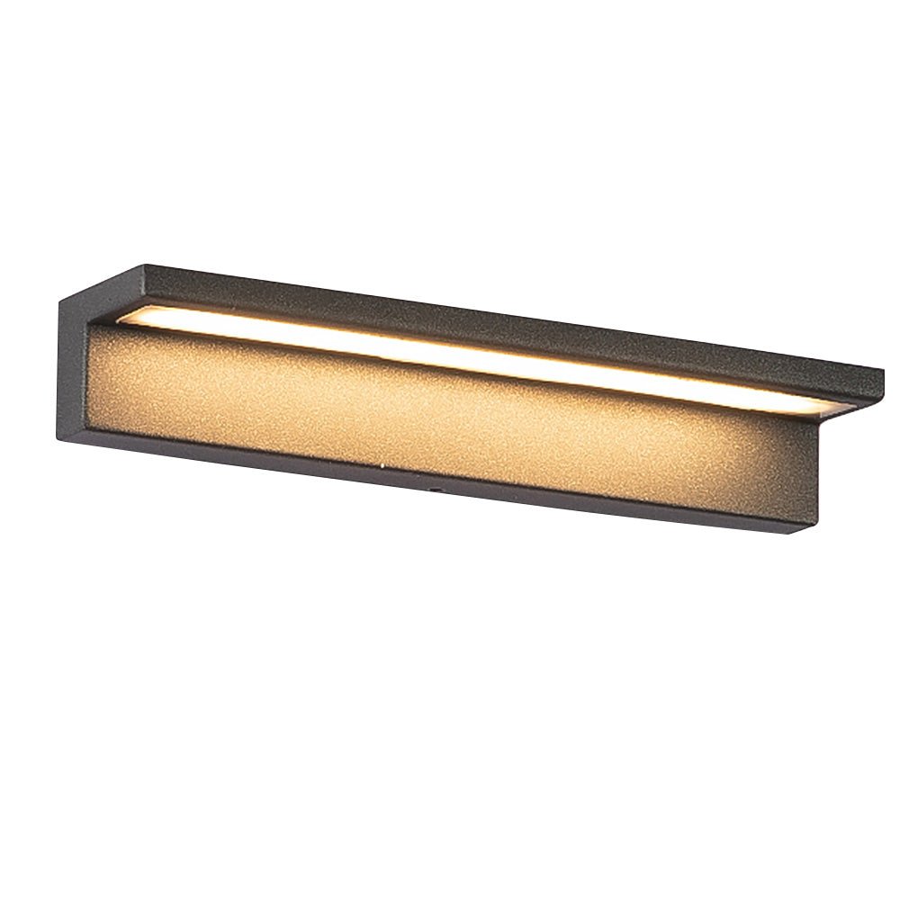 Modern Linear Outdoor Wall Sconce — Stainless Steel & PC, LED 3000K, IP54 Weatherproof
