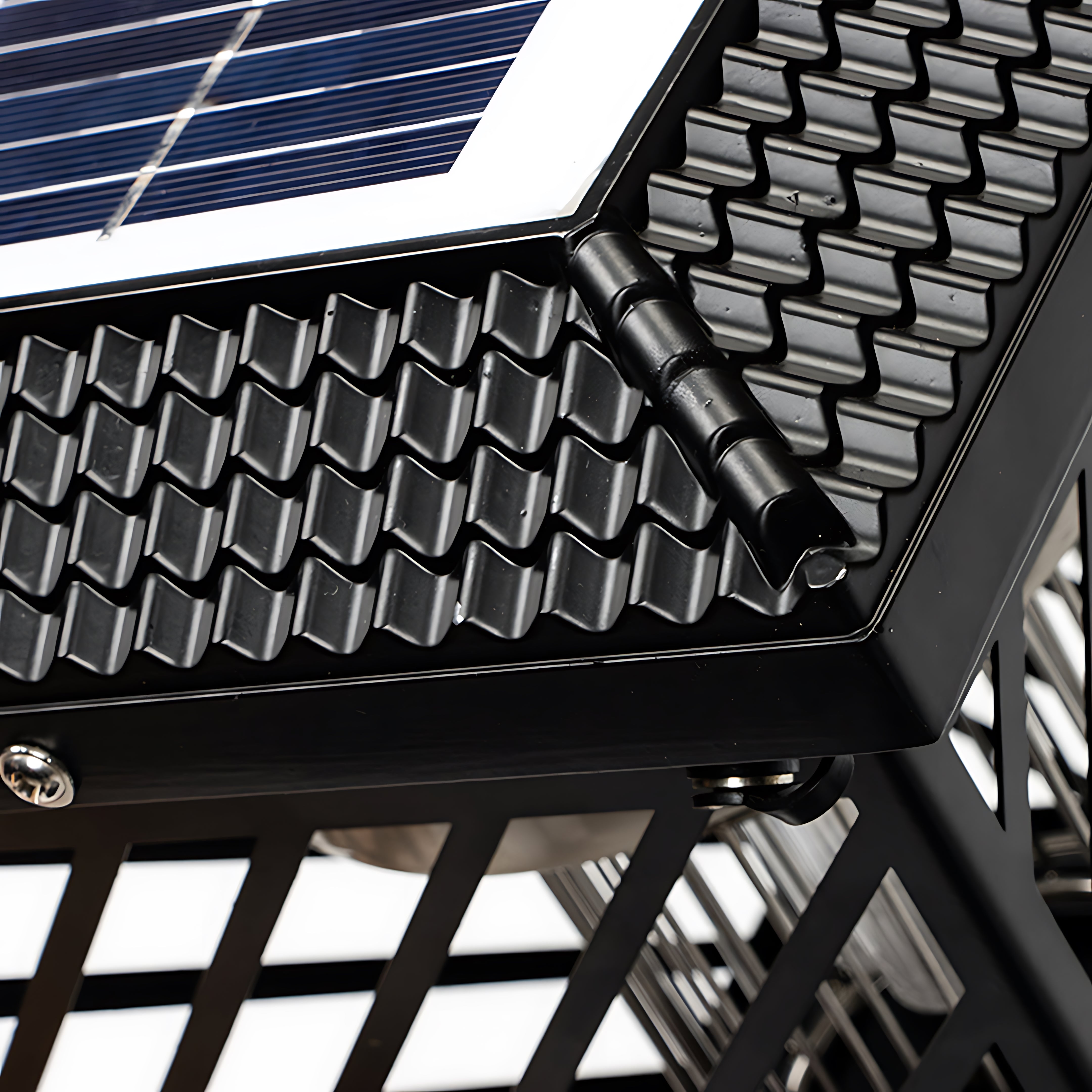 Rustic Black Solar Path Light — Stainless Steel, LED, IP65, 3-in-1 Lawn / Post / Wall Mount, Dusk-to-Dawn, USB Rechargeable