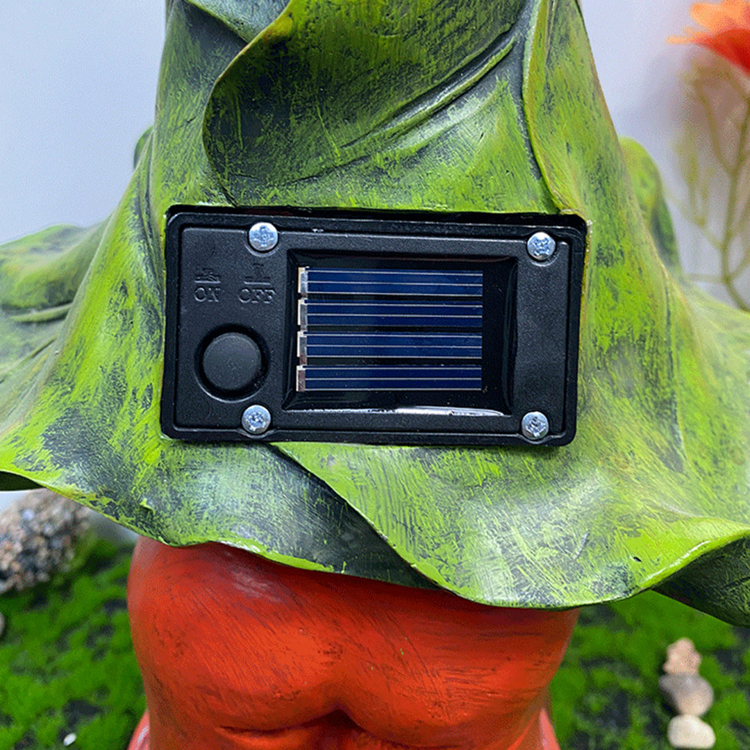 Solar Gnome Garden Novelty Lights — Resin, LED, Dusk-to-Dawn, IP44, 4 Designs