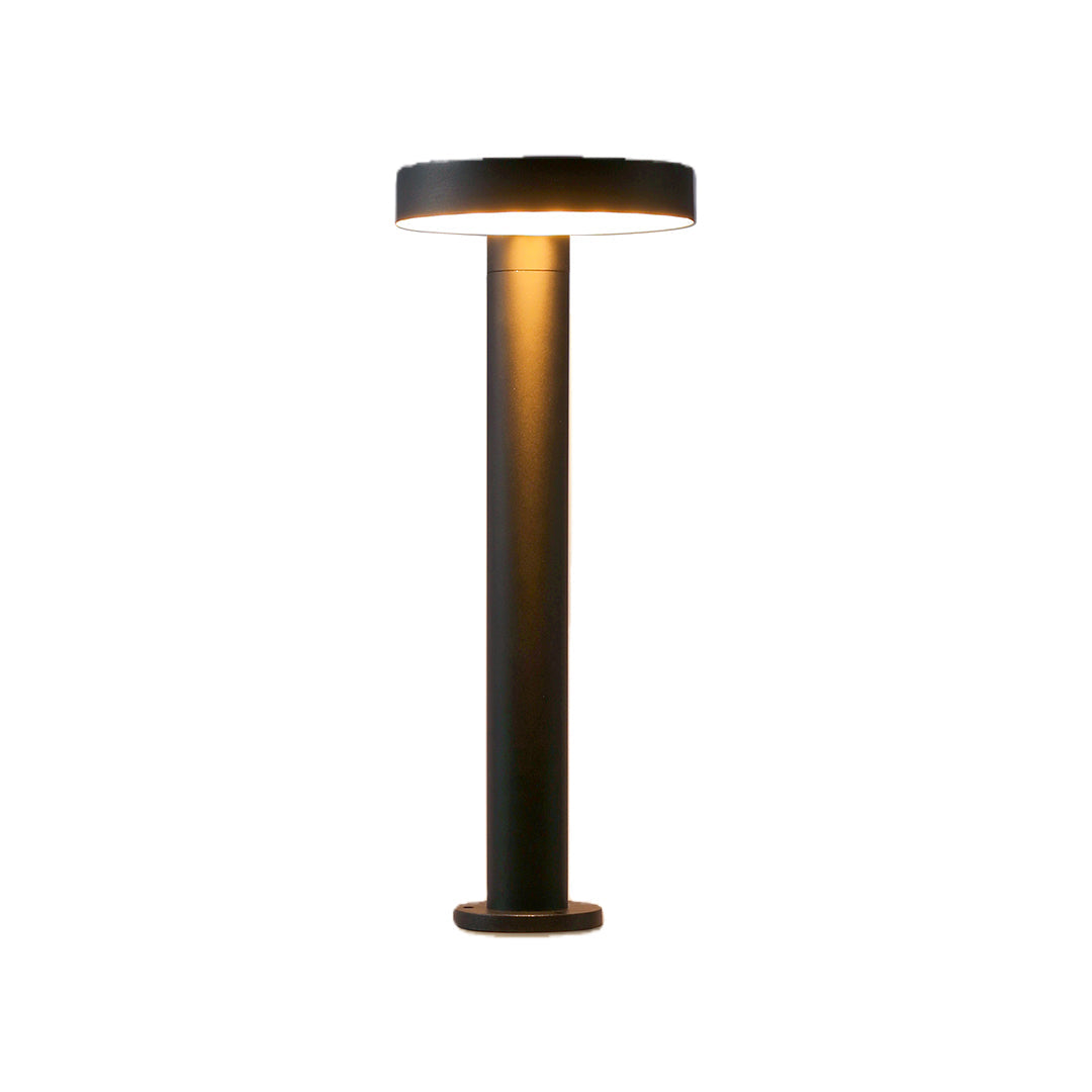 Modern Solar Path Light — Black Die-Cast Aluminum, Single or Double Head, Dual Color Temperature, IP65, 4000mAh
