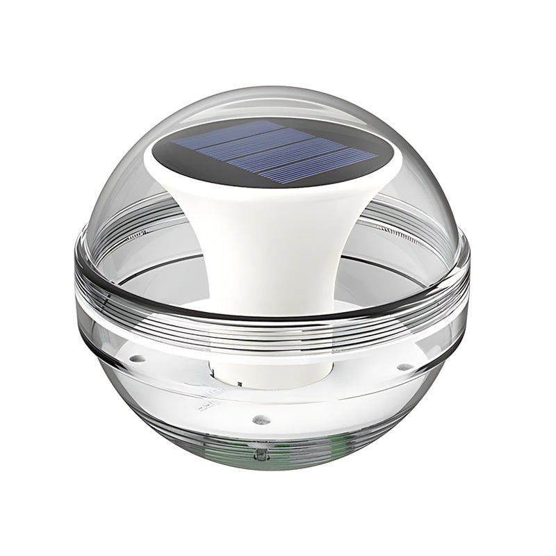 RGB Dimmable Floating Solar Pool Light — PC, LED, 6000K / 3000K / RGB, IP65, Auto Dusk-to-Dawn, 4.1" Diameter