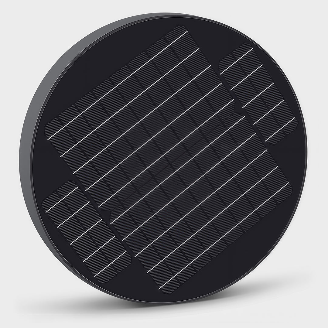 High-Pole Solar Street Light — Black Die-Cast Aluminum, 20W LED, IP65, 20000mAh, Remote Control, Warm or White Light