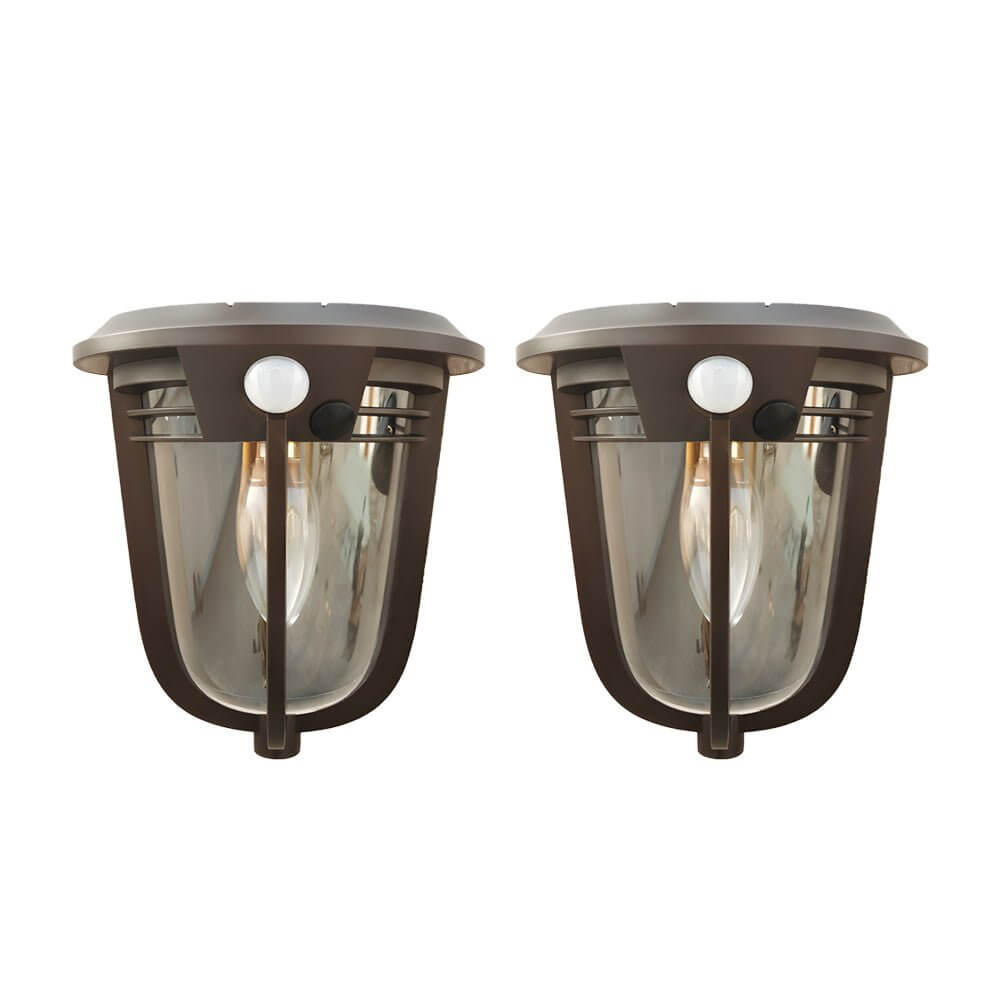 solar wall light with motion sensor 2 pack