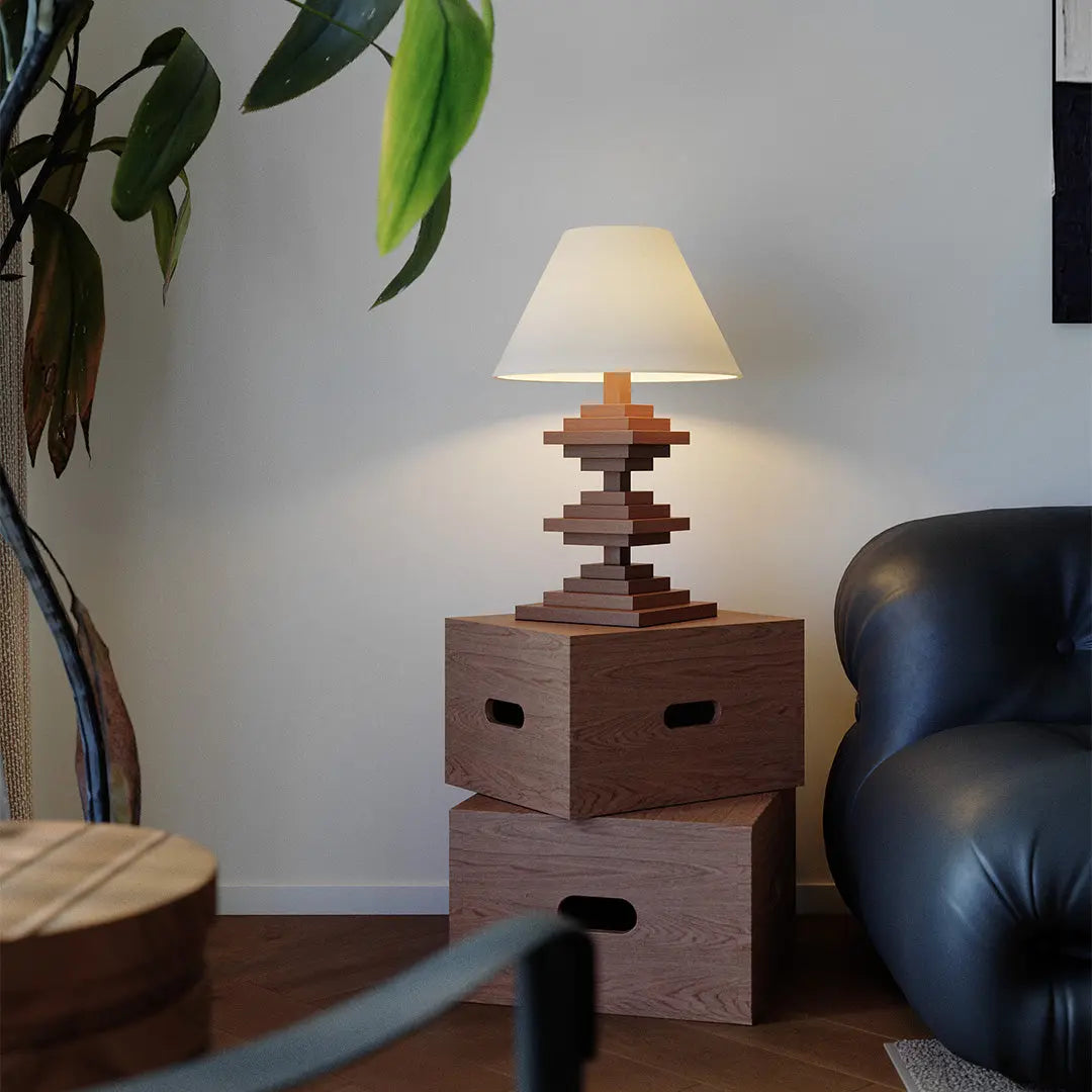 American Retro Solid Wood Table Lamps - Full-Spectrum Lighting Luxe