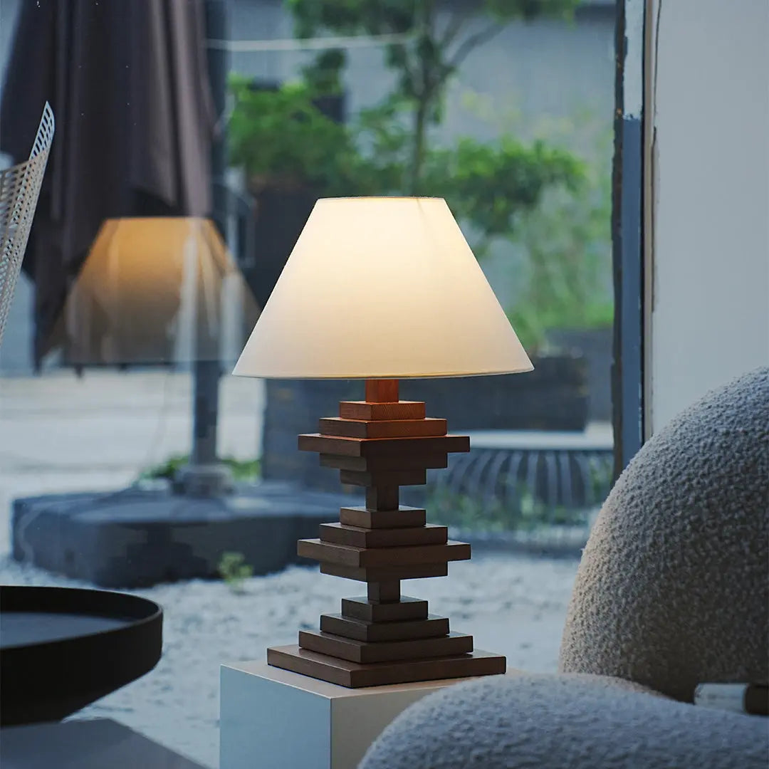 American Retro Solid Wood Table Lamps - Full-Spectrum Lighting Luxe