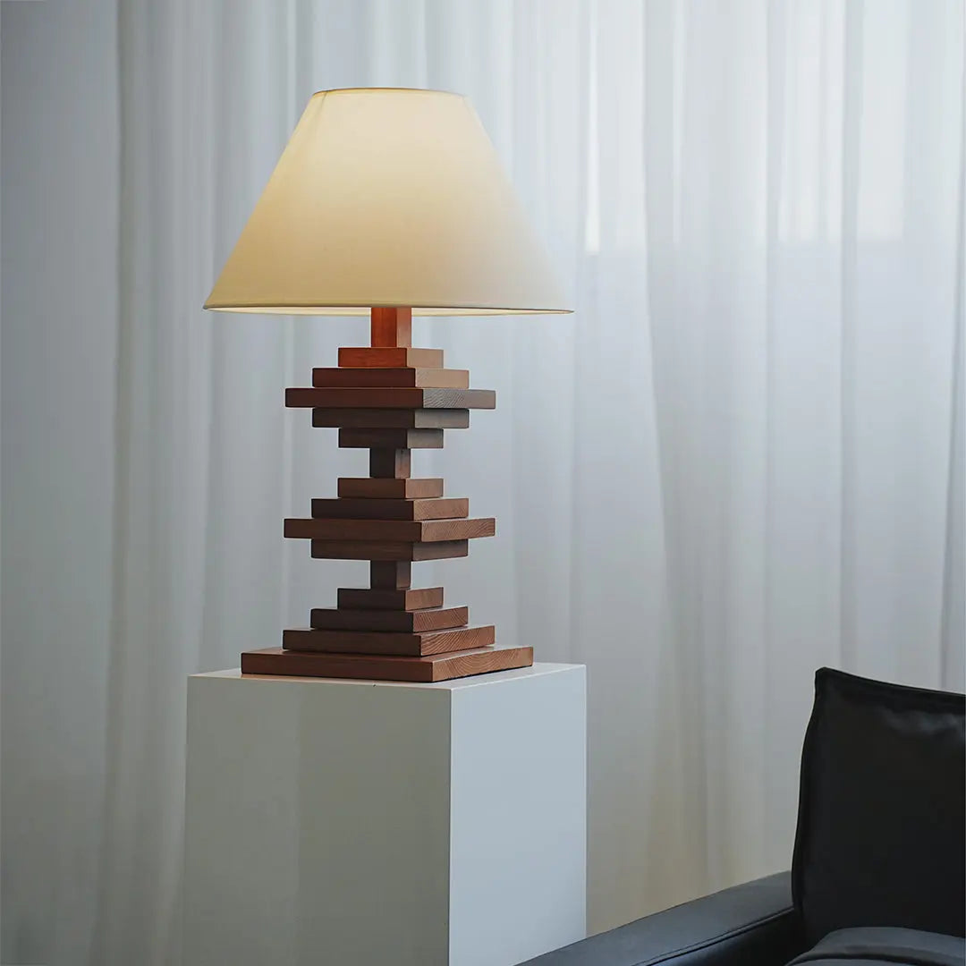 American Retro Solid Wood Table Lamps - Full-Spectrum Lighting Luxe