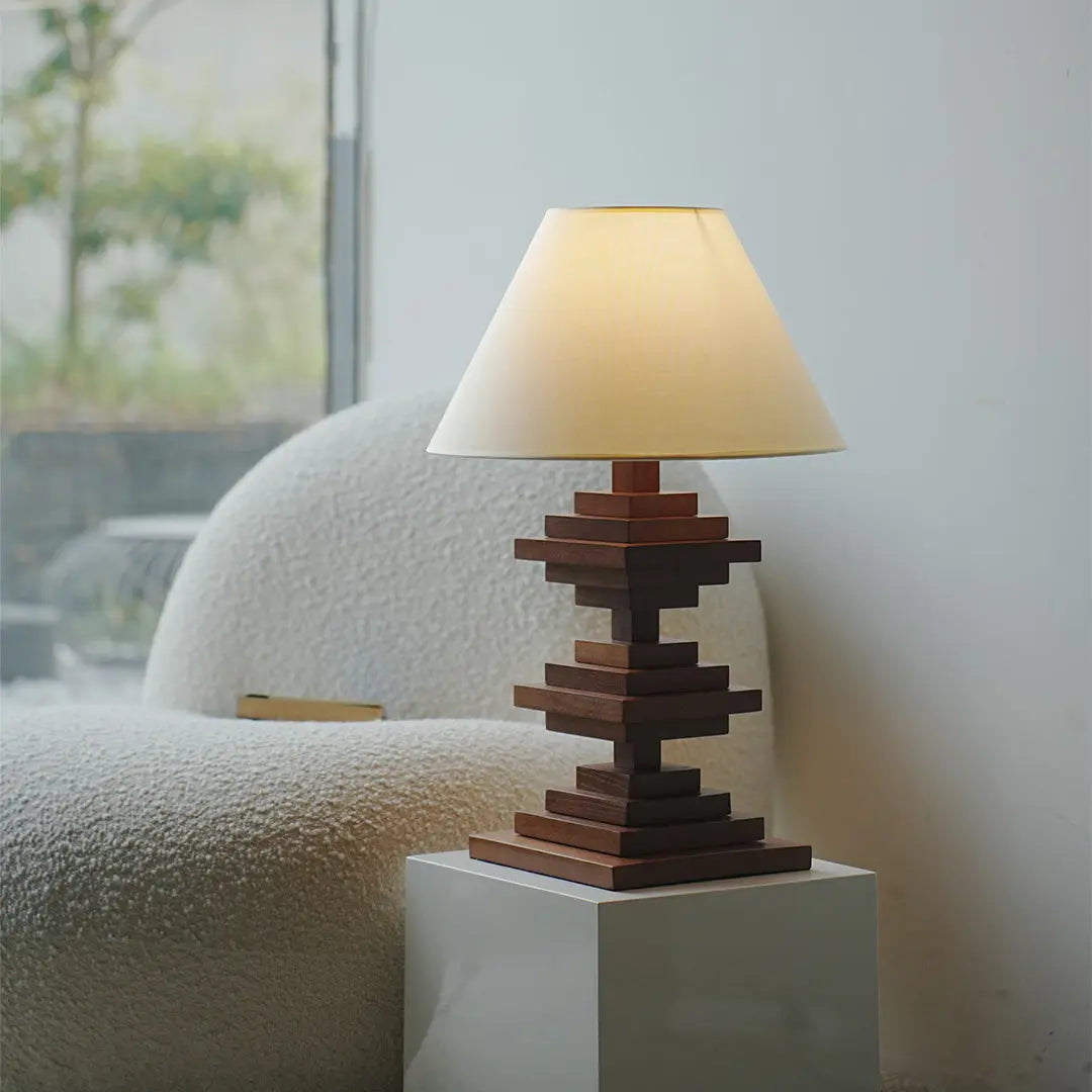 American Retro Solid Wood Table Lamps - Full-Spectrum Lighting Luxe