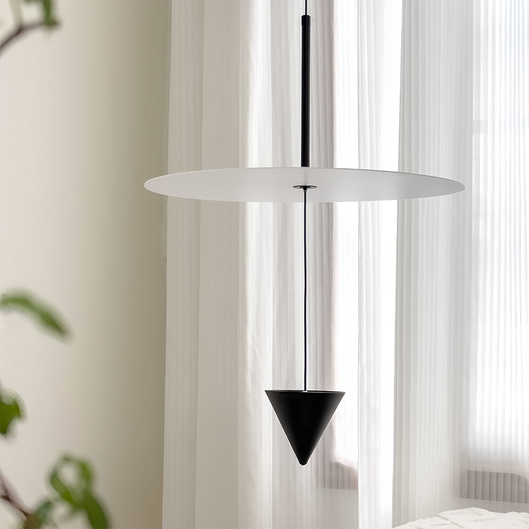 Minimalist Linear Cone Pendant — Aluminum, 1-Light LED, 5W, 30cm & 40cm, 3-Color Temperatures
