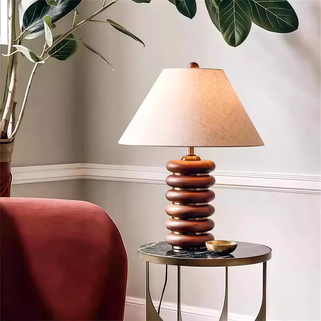 American Retro Cloth Table Lamp - Creative Decorative Lighting Luxe