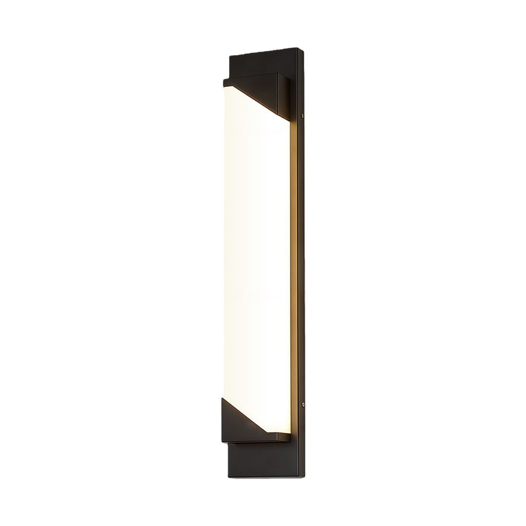 Modern Minimalist Linear Outdoor Wall Light — Stainless Steel, PMMA Shade, Integrated LED, IP54, 6 Size Options