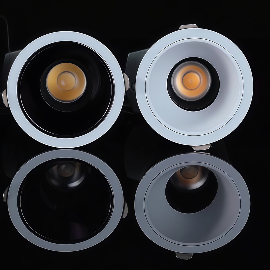 Deep Recessed COB Full-Spectrum Accent Spotlight — Aluminum & Acrylic, 7W / 10W, 3000K / 4000K, 60mm, 30° Adjustable