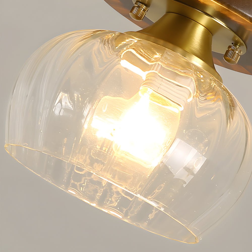 American Old Country Style Square Iron Frame Ceiling Light Fixture