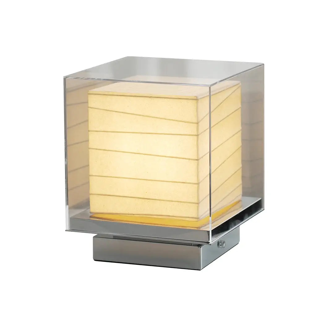 Retro Wabi-Sabi Style Japanese Paper Table Lamp - Ambient Lighting Luxe