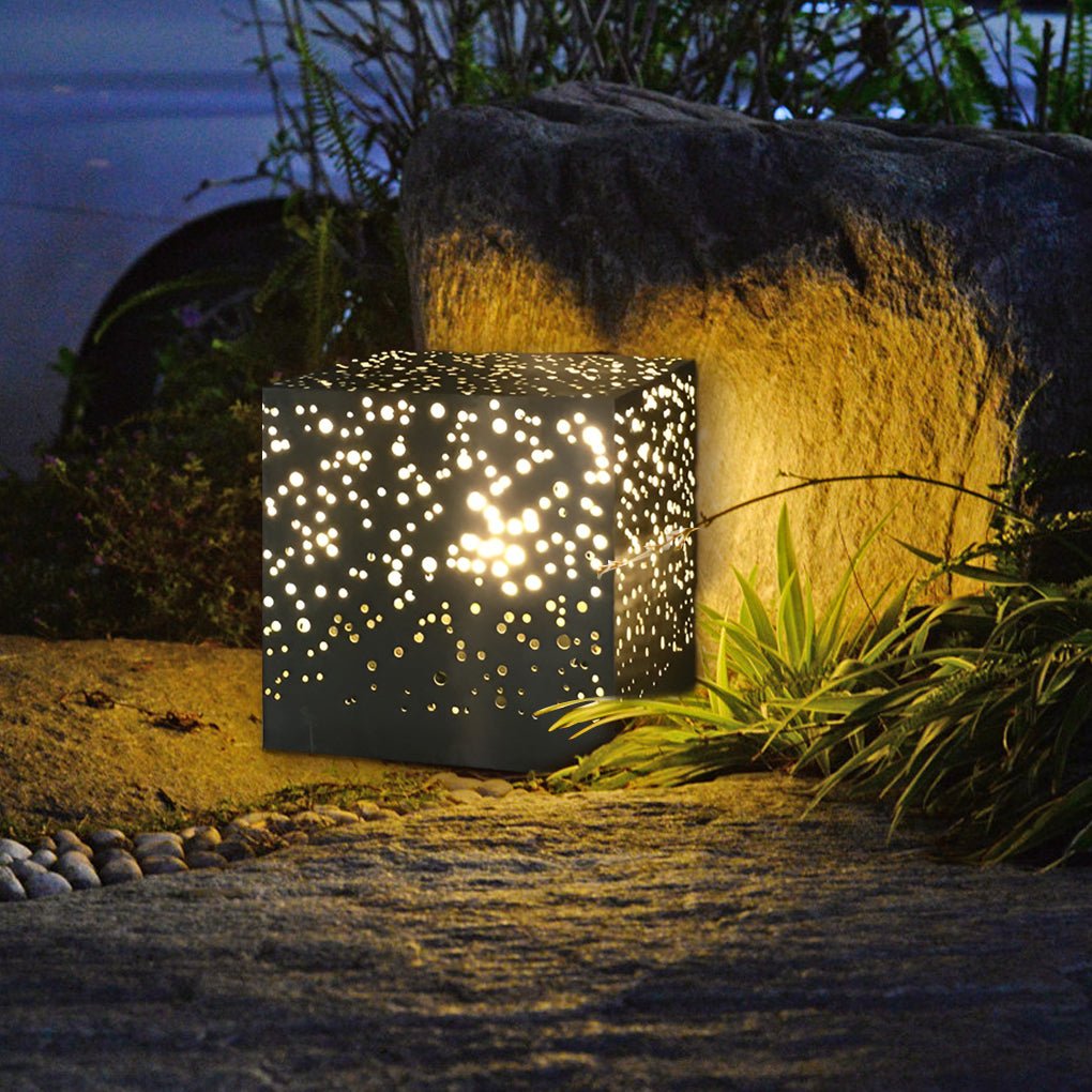 square led outdoor pillar lights deck and garden post lighting
