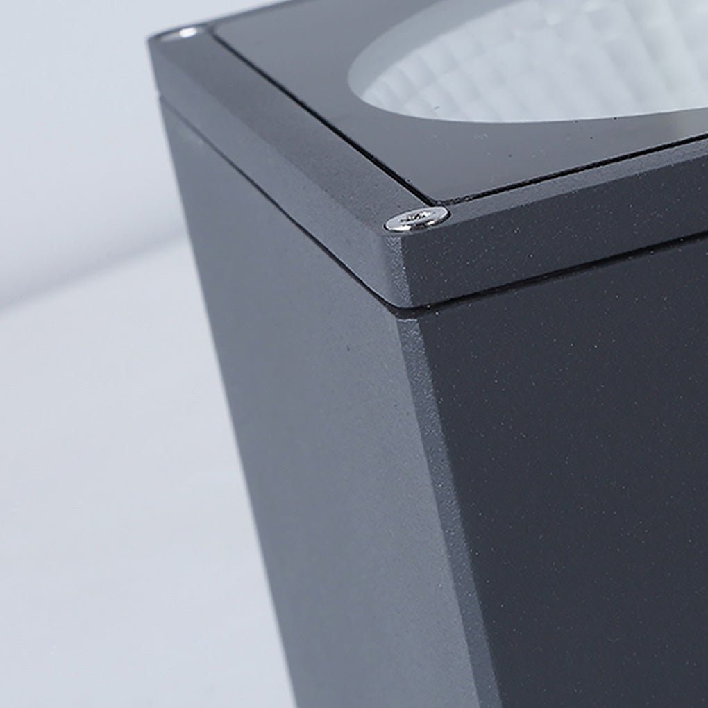 Square LED Surface-Mount Downlight — Die-Cast Aluminum, IP54 Waterproof, 3000K Warm White, Hardwired