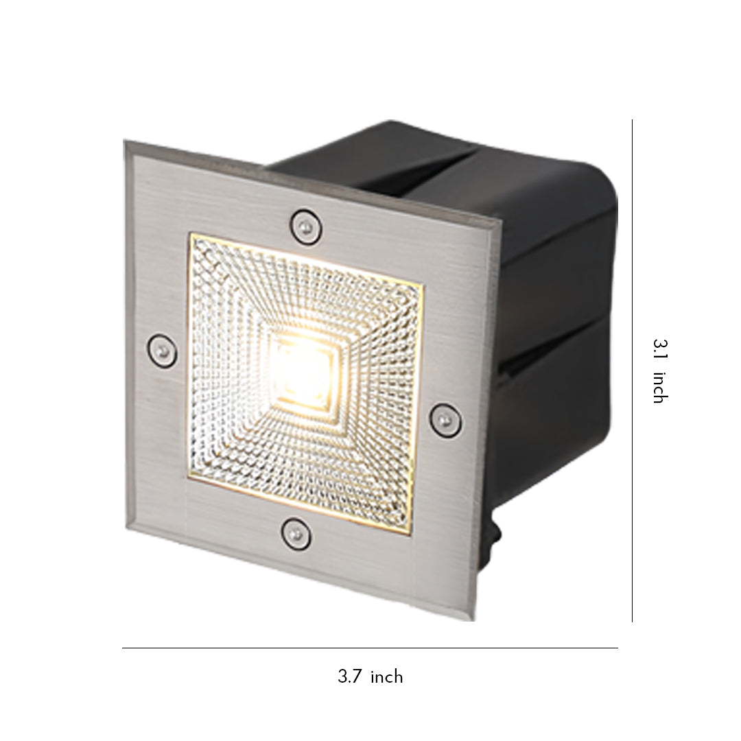 Minimalist Inground Outdoor Step Light — Aluminum, 4W LED, IP65 Weatherproof