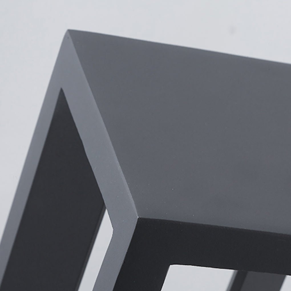 Square Bollard Light — Die-Cast Aluminum, LED COB 8W, IP54, 6"×6"×31"