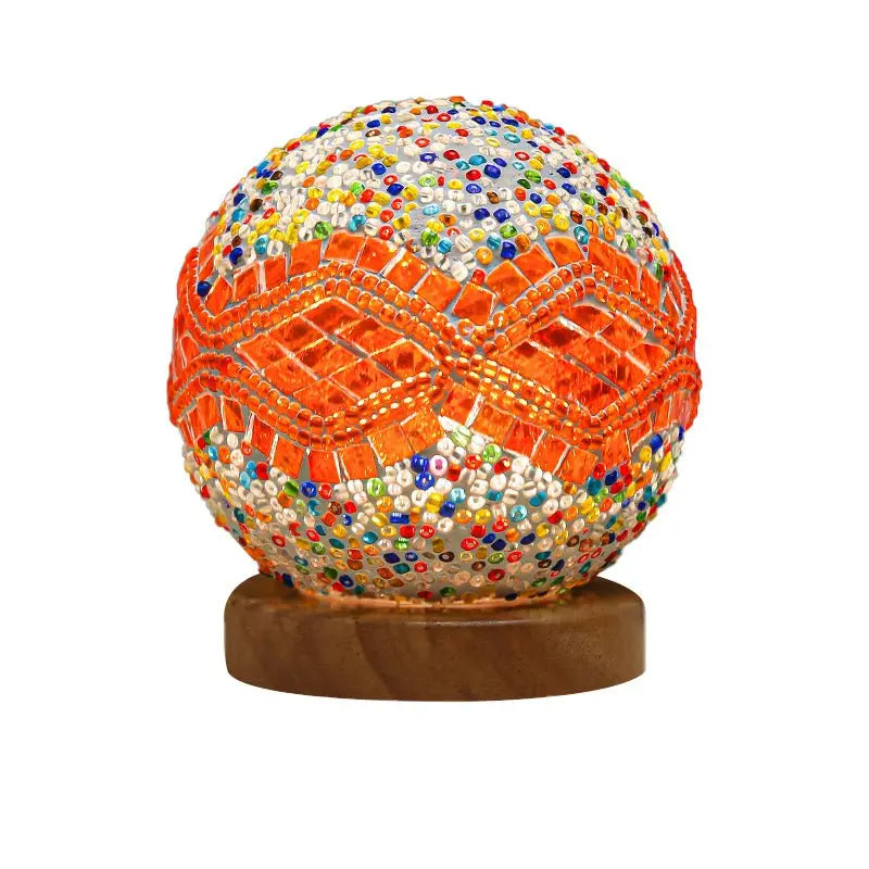 Mosaic LED Table Lamp - Stained Glass Design Luxe