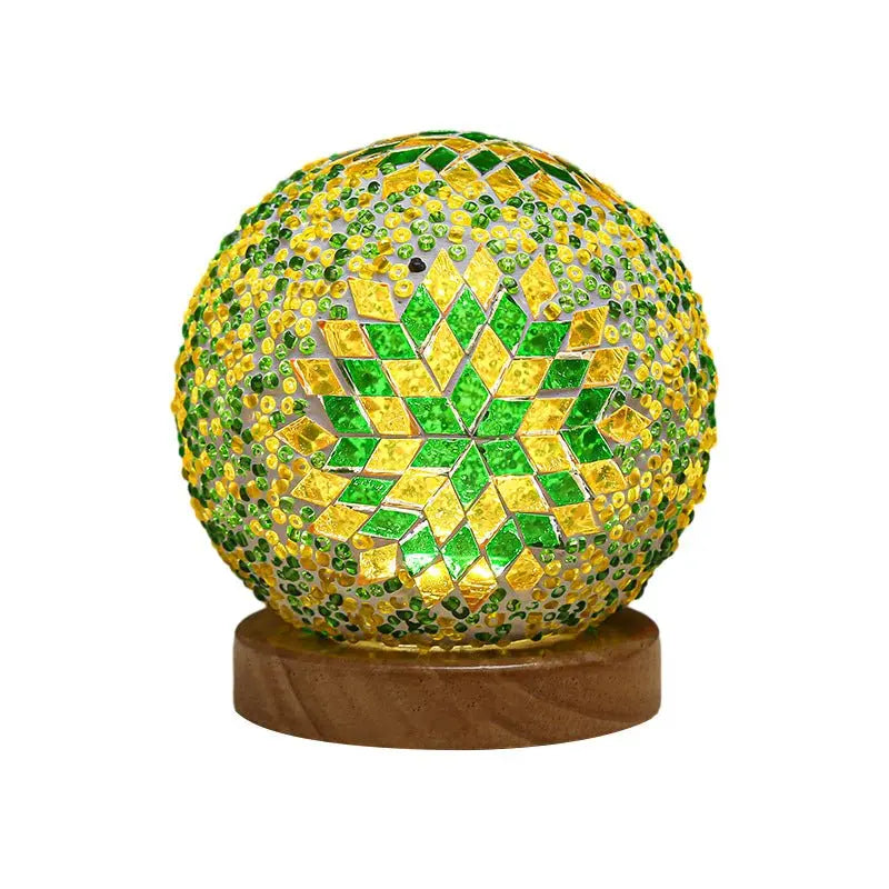 Mosaic LED Table Lamp - Stained Glass Design Luxe