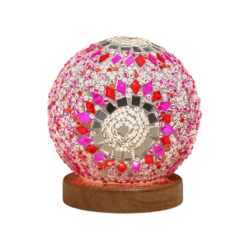 Mosaic LED Table Lamp - Stained Glass Design Luxe