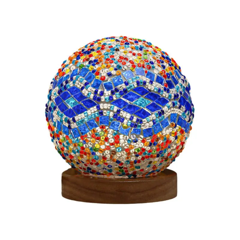 Mosaic LED Table Lamp - Stained Glass Design Luxe