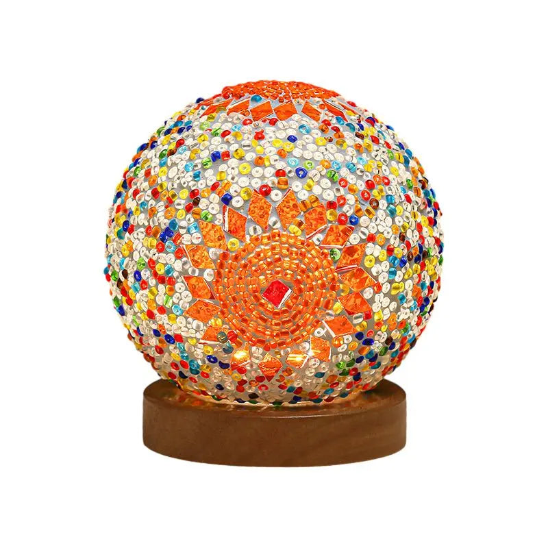 Mosaic LED Table Lamp - Stained Glass Design Luxe