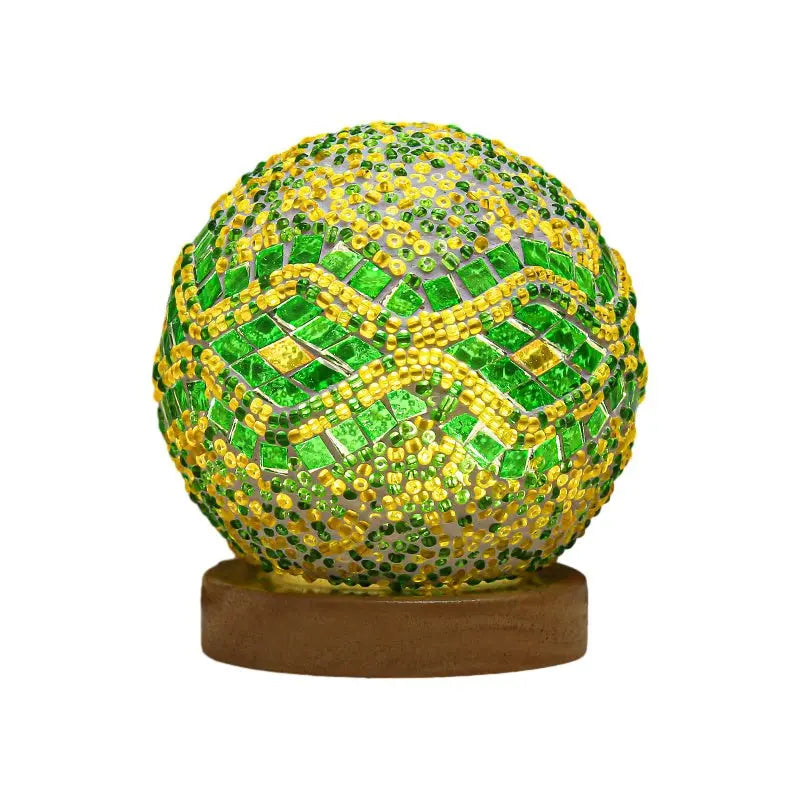 Mosaic LED Table Lamp - Stained Glass Design Luxe