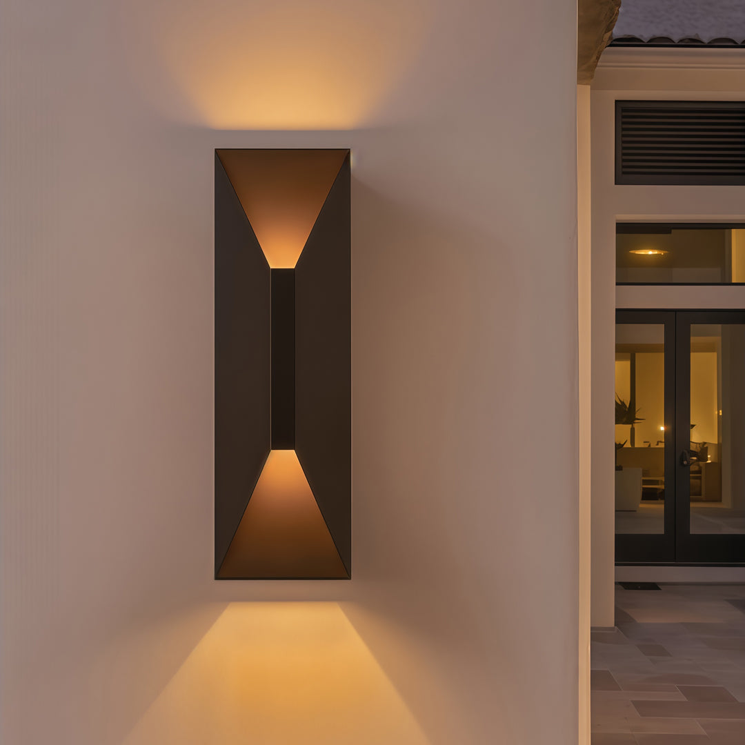 LED Decorative Wall Light in Stainless Steel - Up and Down Design