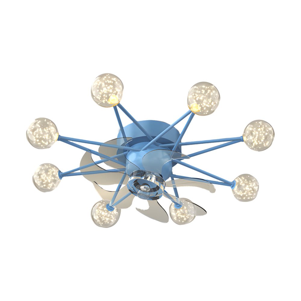 modern ceiling fans with 3 step dimming stars creative balls design