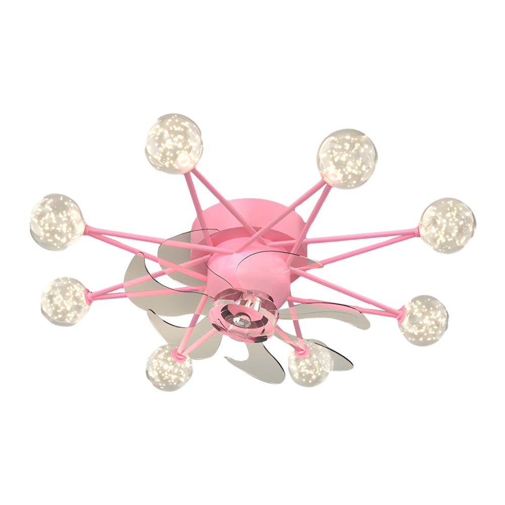 modern ceiling fans with 3 step dimming stars creative balls design