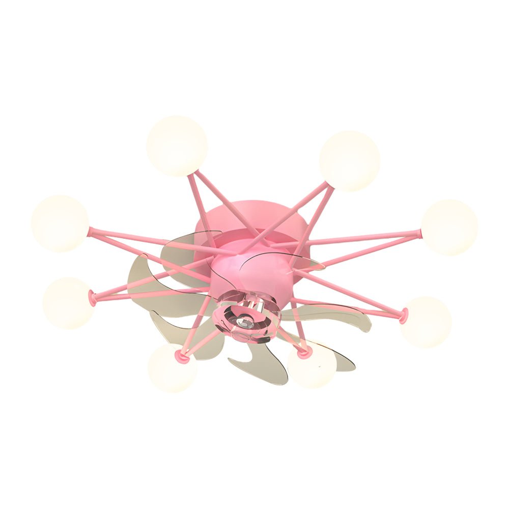 modern ceiling fans with 3 step dimming stars creative balls design