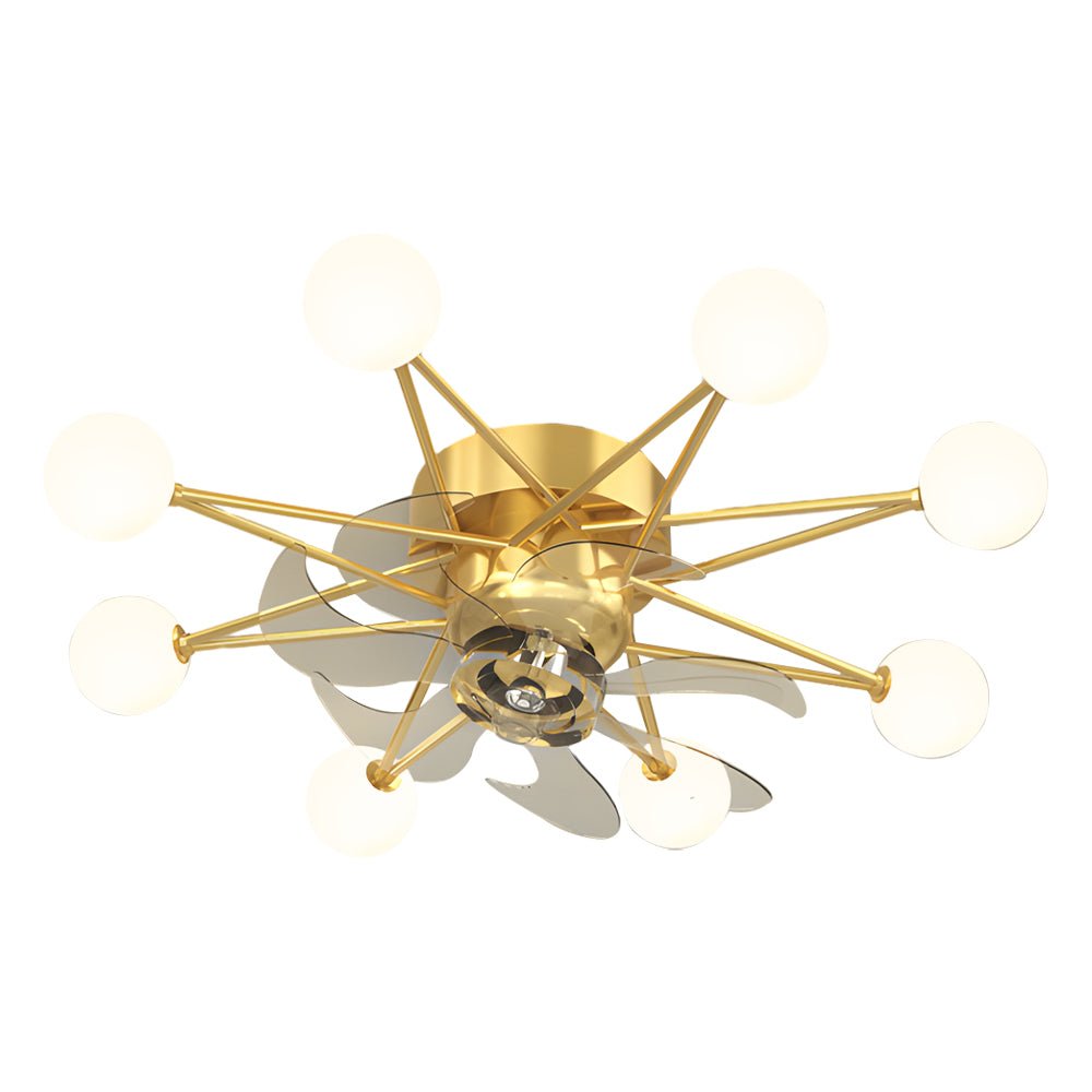 modern ceiling fans with 3 step dimming stars creative balls design