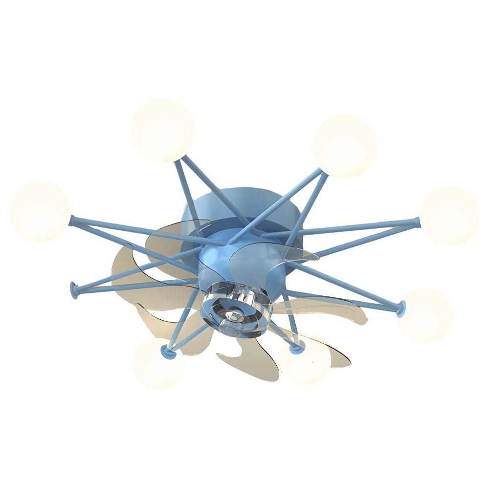 modern ceiling fans with 3 step dimming stars creative balls design