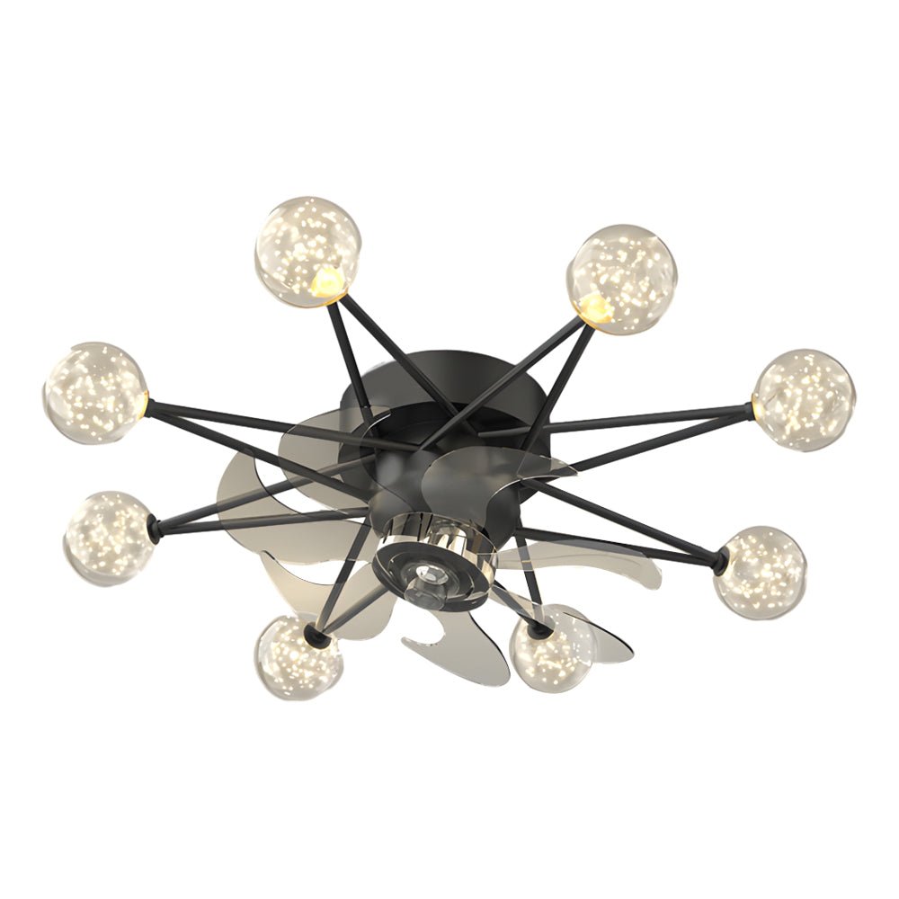 modern ceiling fans with 3 step dimming stars creative balls design