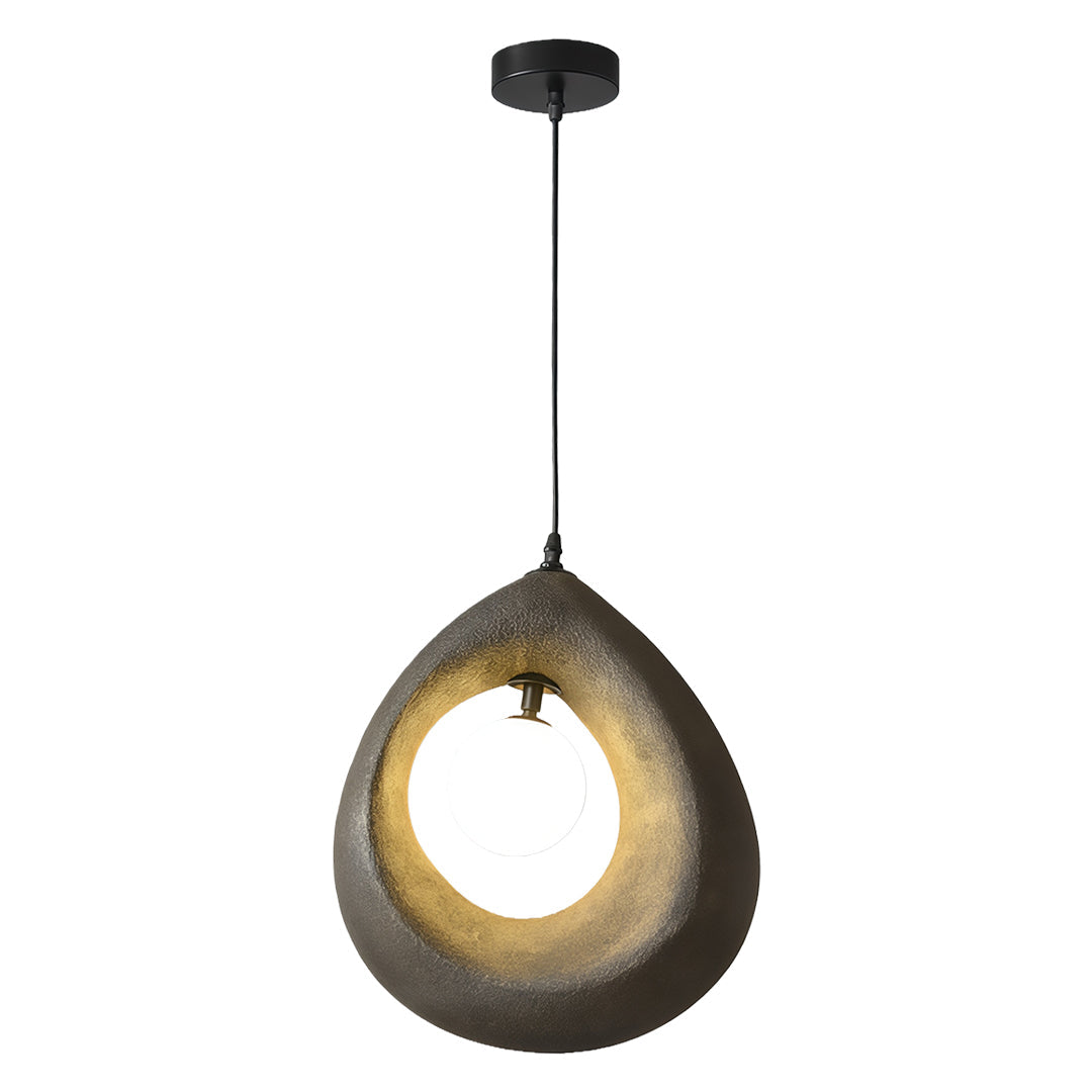 Wabi-Sabi Statement Pendant Light — PS Shade, G9, 59.1" Adjustable Cord, 12.6" × 13.8"