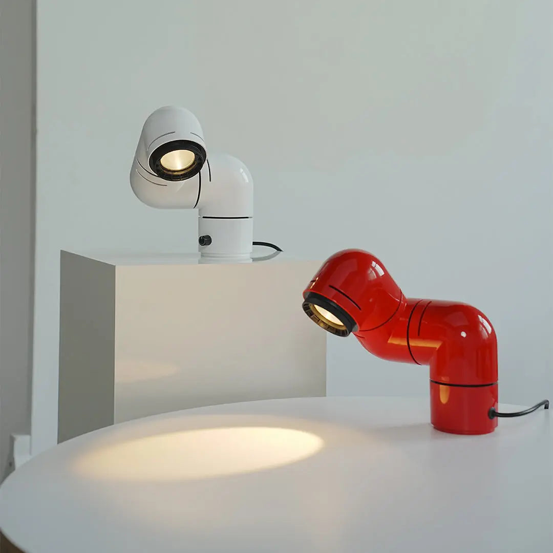 Modern Rotating Pipe Table Lamps: Creative Statement Lighting Luxe
