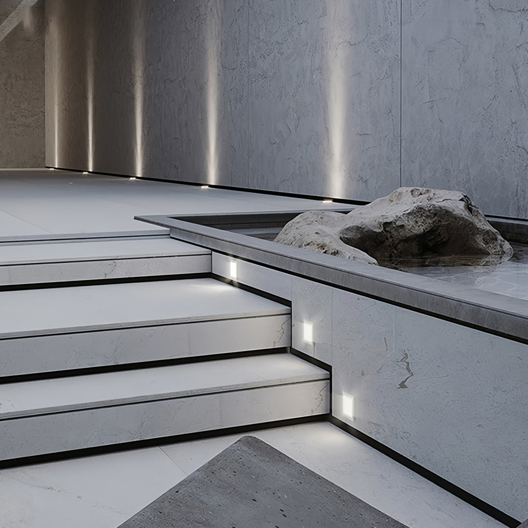 Minimalist Inground Outdoor Step Light — Aluminum, 4W LED, IP65 Weatherproof