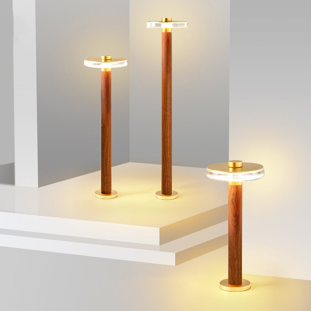 Gold Landscape Path Light — Die-Cast Aluminum, White Acrylic Shade, 12W LED, IP65, 3 Heights