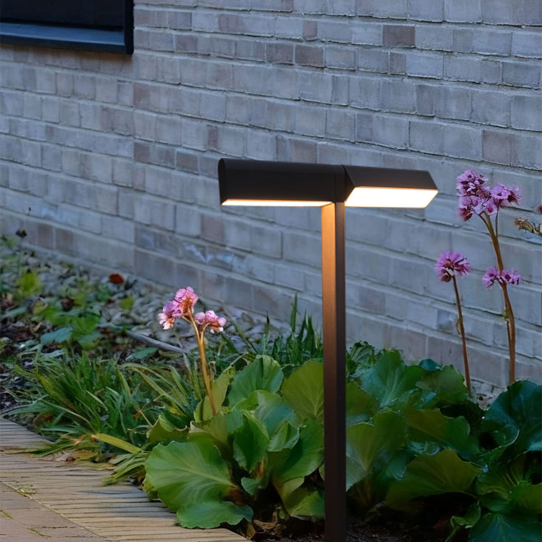 Dual-Head Adjustable Aluminum LED Path Light — 10W, IP65 Weatherproof, 19.8" or 27.7", 2700K–3999K