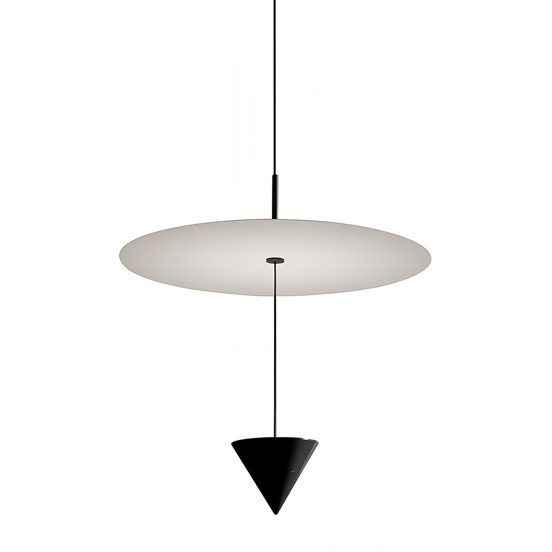 Minimalist Linear Cone Pendant — Aluminum, 1-Light LED, 5W, 30cm & 40cm, 3-Color Temperatures