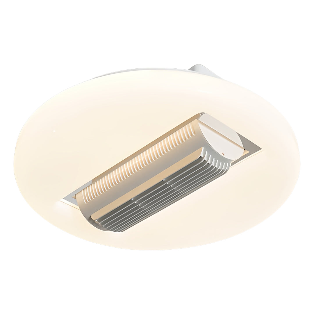 Quiet Minimalist Bladeless Ceiling Fan with LED Light