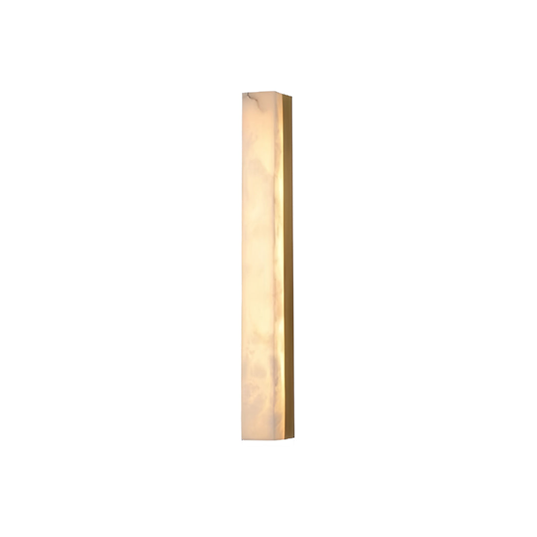 Modern Minimalist Linear Wall Sconce — Hammered Copper and Marble, LED, 3000K, 40cm–100cm