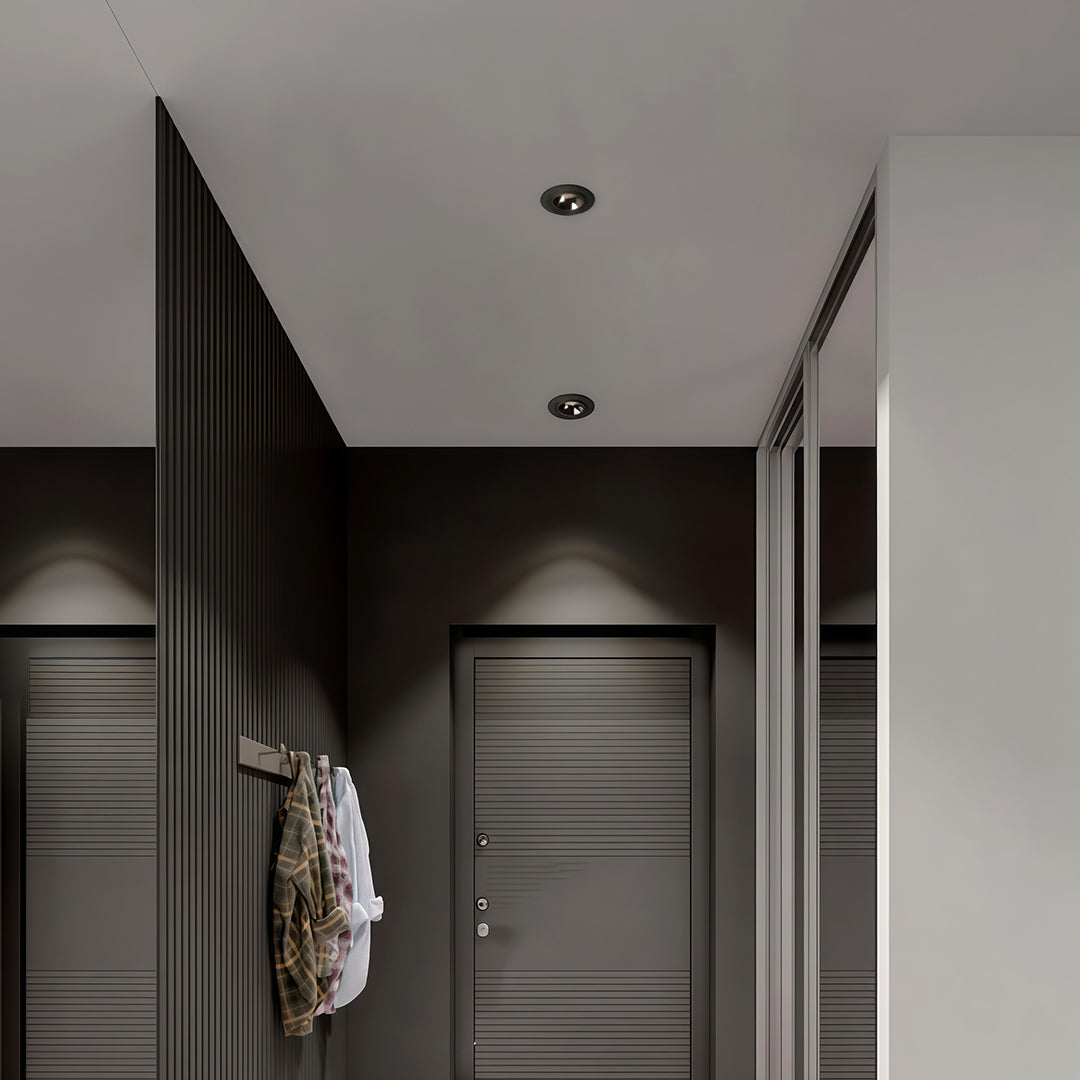 Directional Recessed Downlight — Aluminum, 7W / 10W, 3000K / 4000K / 6000K, Ra90, Anti-Glare, White or Black