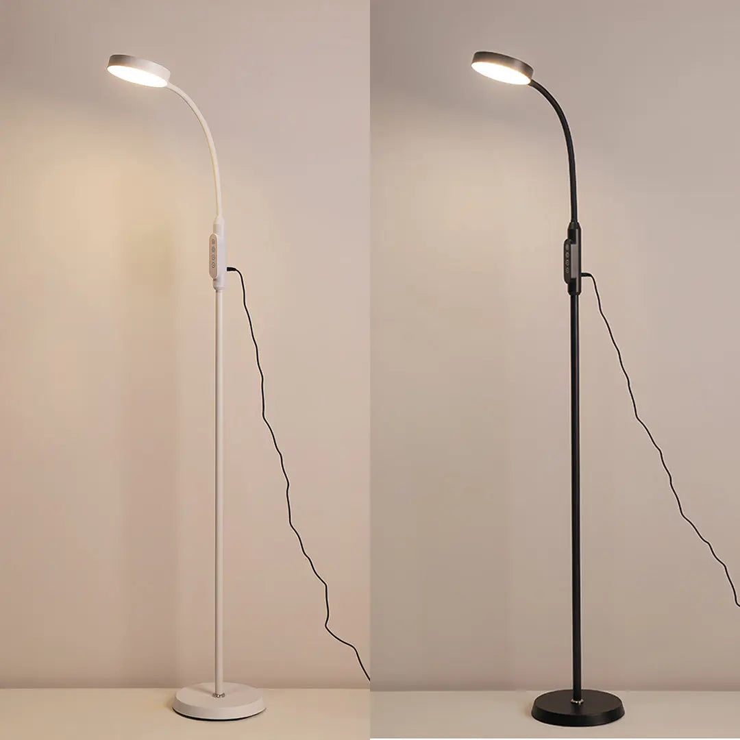 Minimalist LED Floor Lamp - Eye-Caring Standing Task Light for Reading Luxe