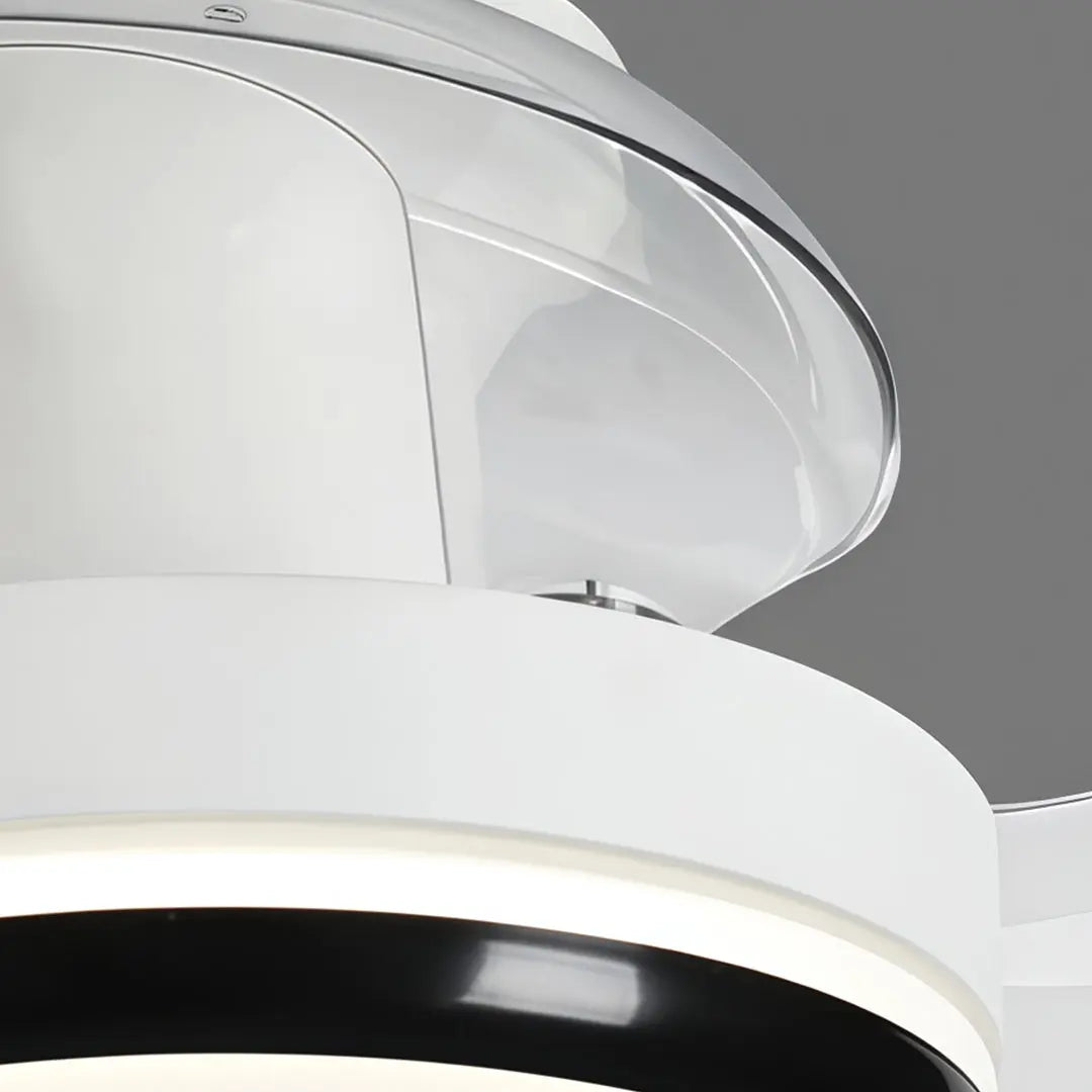 Minimalist 3-Blade LED Ceiling Fan Lamp with Remote Control and Dimming Light Luxe